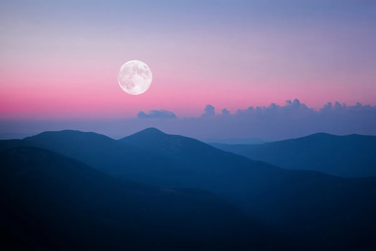 Pink Moon is the fourth full Moon of the year. Credit: Misha Kaminsky