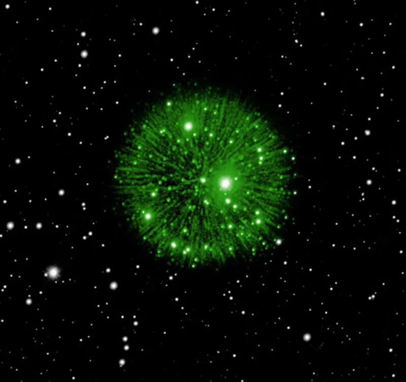 SN 1181 fue capturado con luz óptica.  Crédito: Visual: (Pan-STARRS) NOIRLab/MDM/Dartmouth/R.  A la edad de