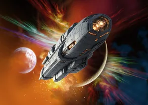 Illustration of a spacecraft travelling through space. Credit: Victor Habbick Visions / Science Photo Library / Getty Illustration of a spacecraft travelling through space. Credit: Victor Habbick Visions / Science Photo Library / Getty