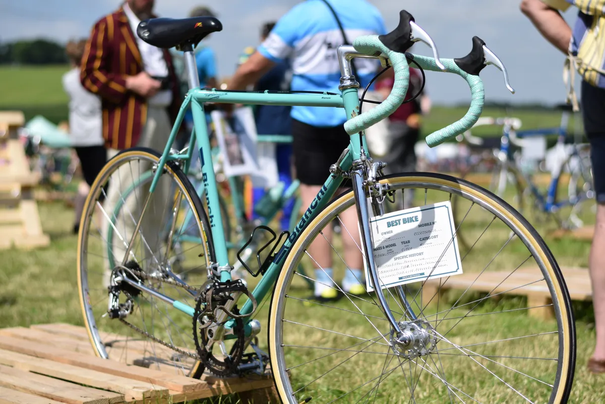 A stunning vintage Bianchi bicycle at Eroica Brittania 2017