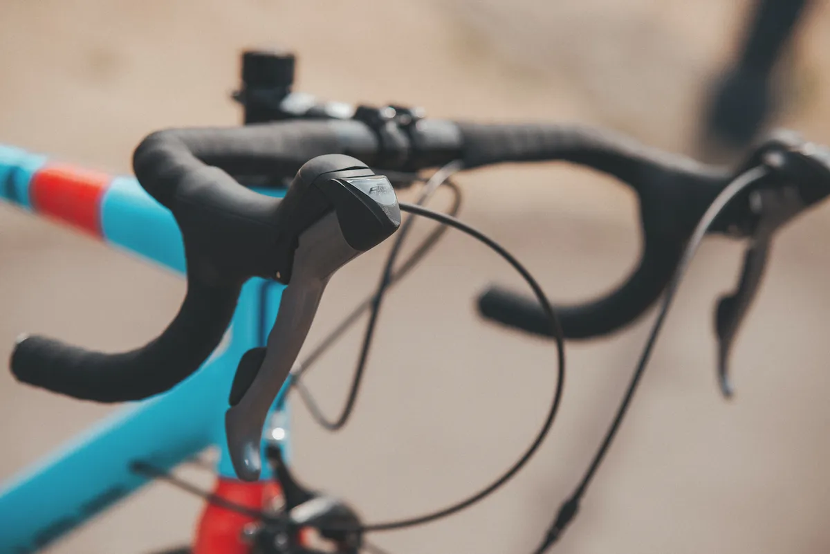 Each bike has STI levers for simple shifting