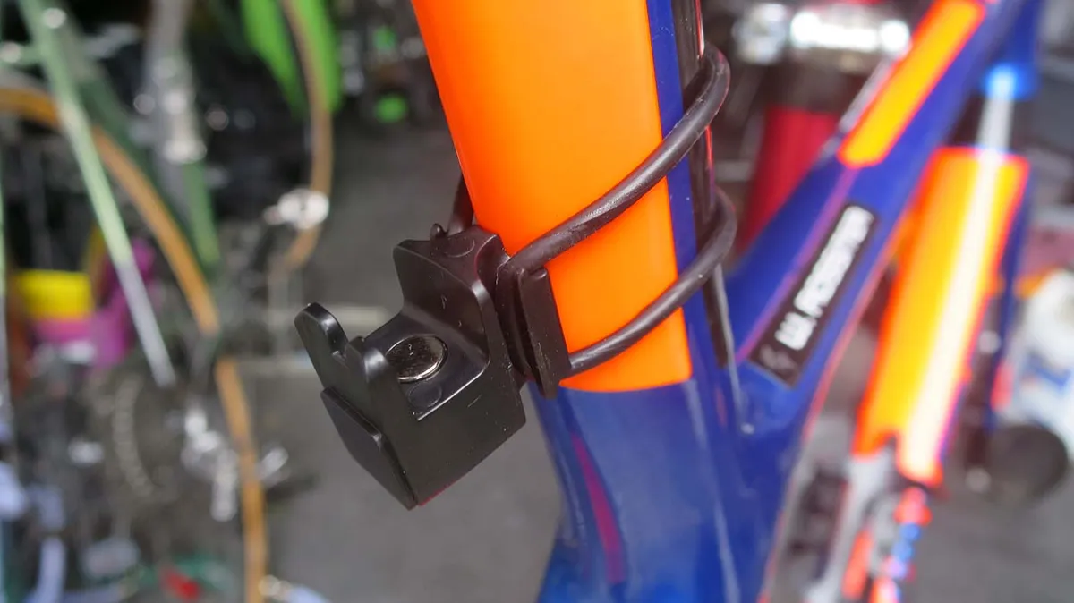 Knog's Plus lights use a neat magnetic cradle to fit to your bike either vertically or horizontally