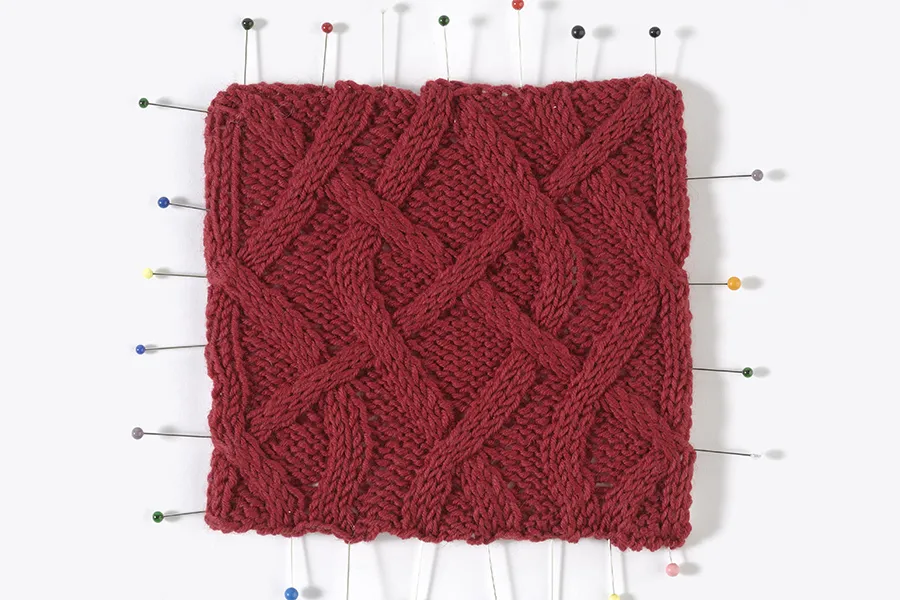 How to finish a knitting project Blocking