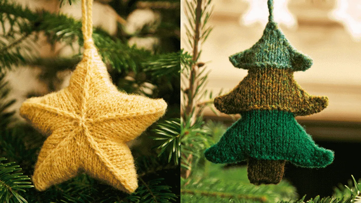 Christmas Star and Tree Knitting Patterns