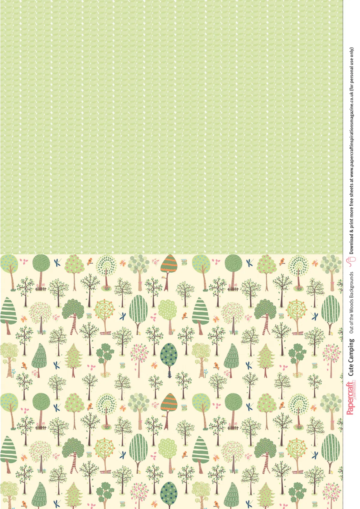 Cute Camping Paper Printables Issue 155 Sheet 4