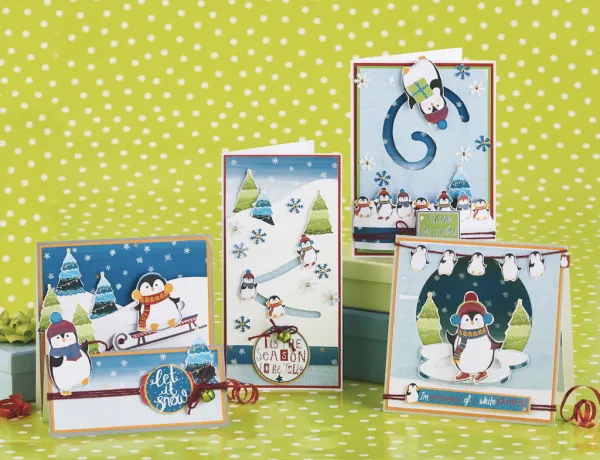 Free Christmas Penguin Cardmaking Printables