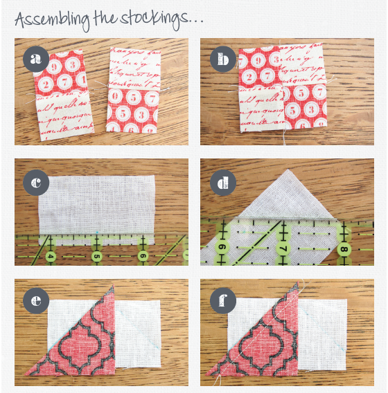 How to sew patchwork Christmas stockings