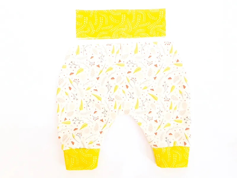 Baby Harem pants pattern free step 4