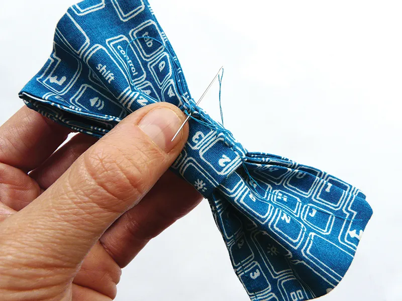 Bow tie sewing pattern step 8