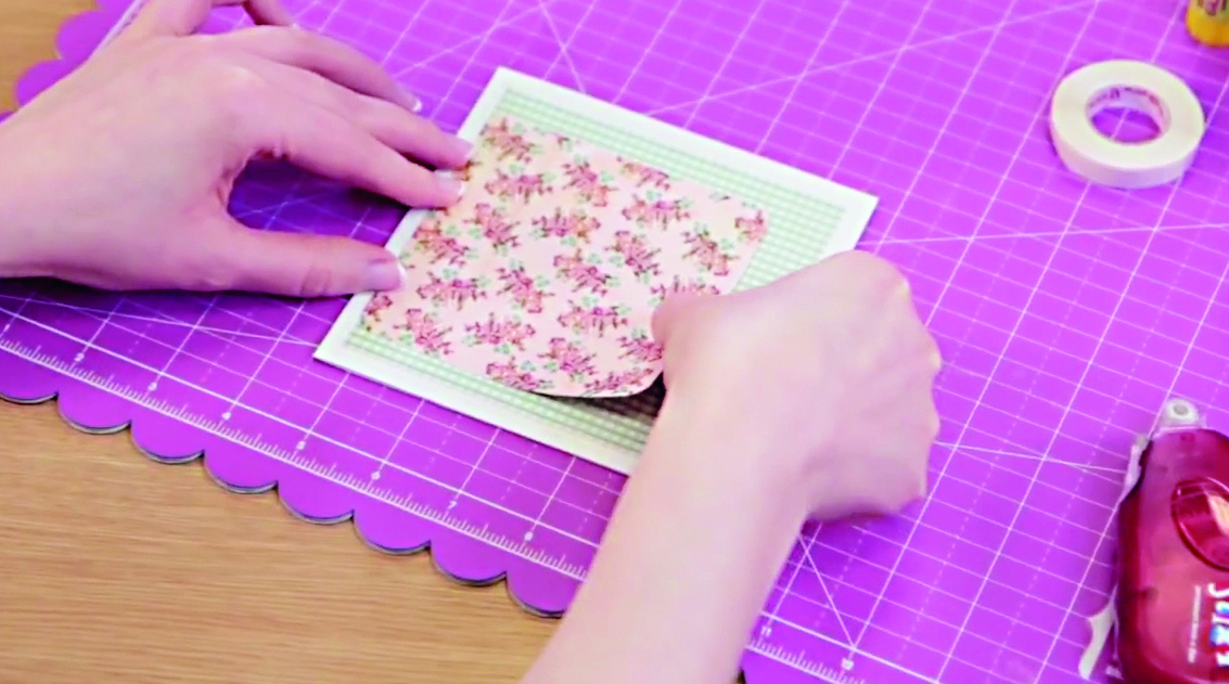 How to layer patterned papers 3