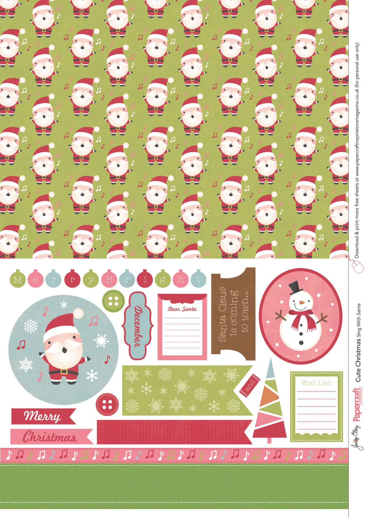 Cute Christmas cardmaking printables 03
