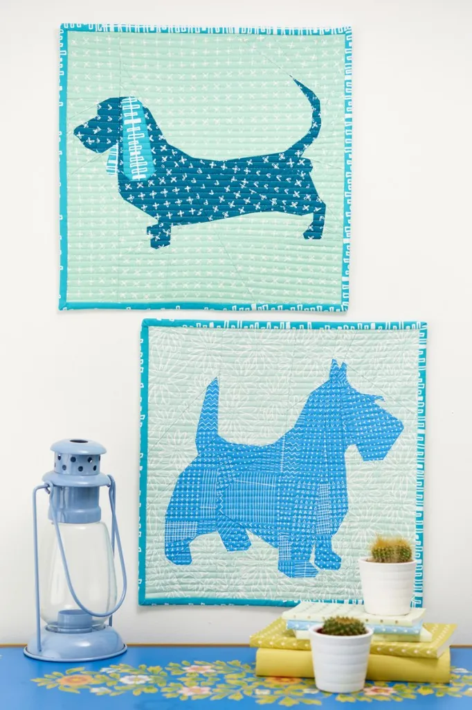 Foundation paper piecing patchwork dog quilt pattern free