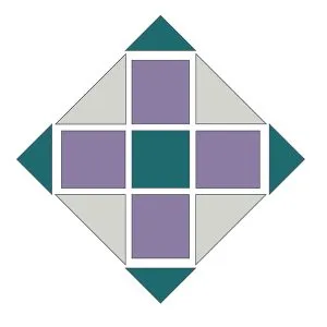 Free Cross Quilt Pattern Fig 1