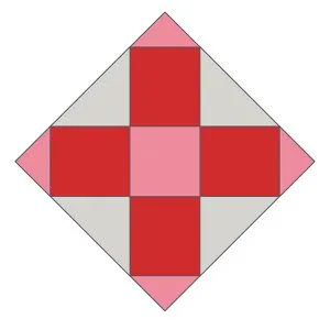 Free Cross Quilt Pattern Fig 4