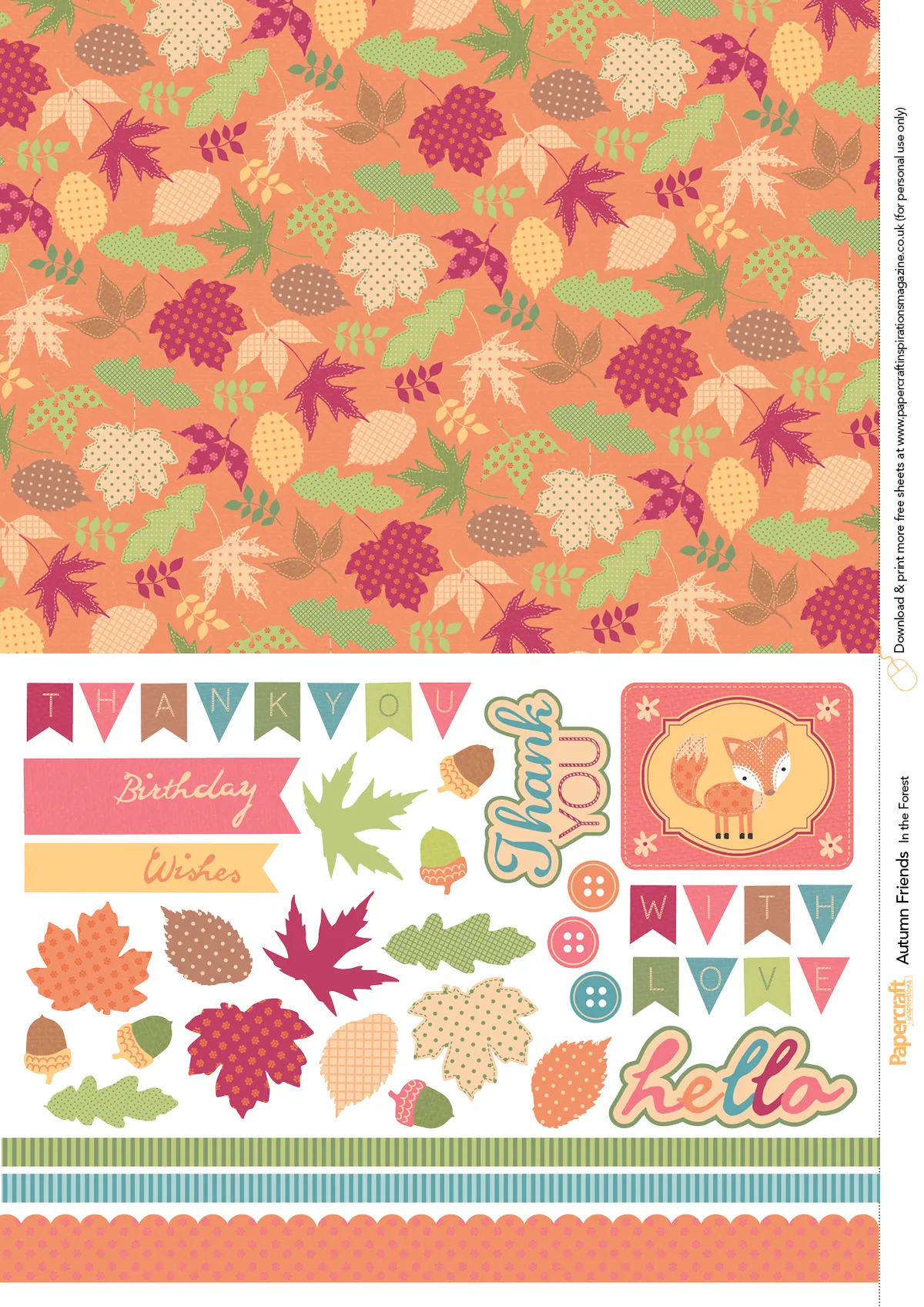 Free autumnal squirrel and owl printables 03