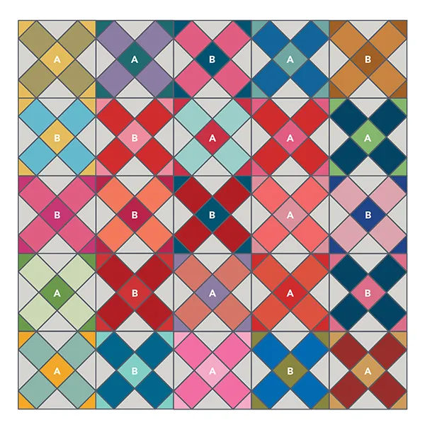 Free cross quilt pattern