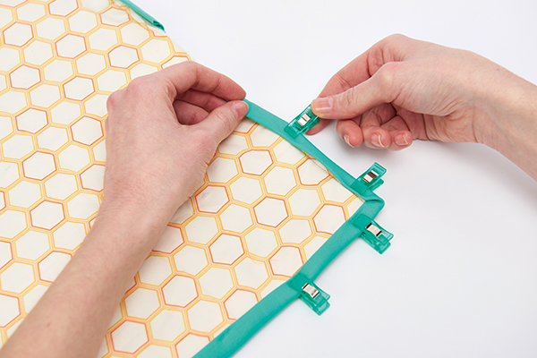 How to bind a quilt double fold binding step 4