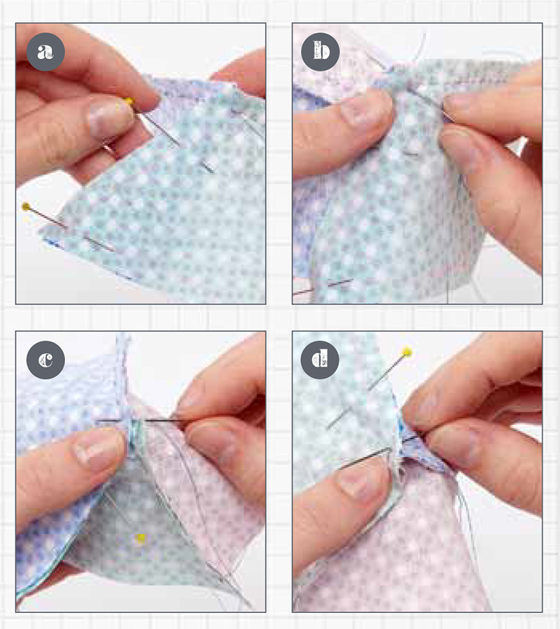 How to make a patchwork quilt by hand for beginners step 4