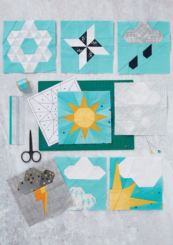 weather themed quilt blocks