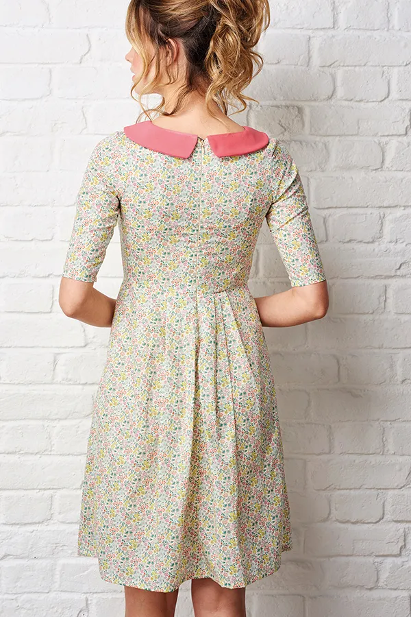 Peter Pan Collar Dress Sewing Pattern – The Libby Dress