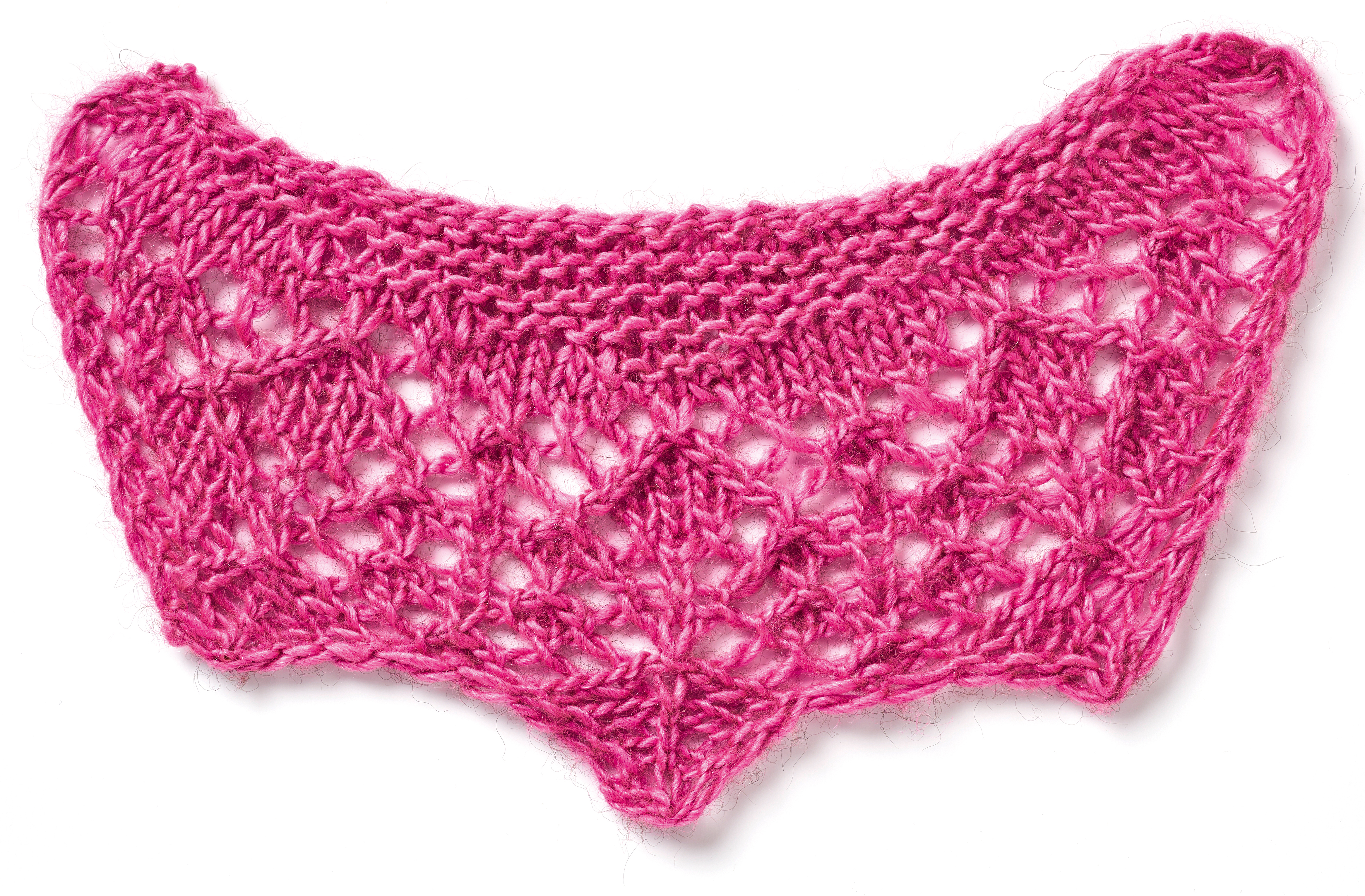 Swatch for a shawl design