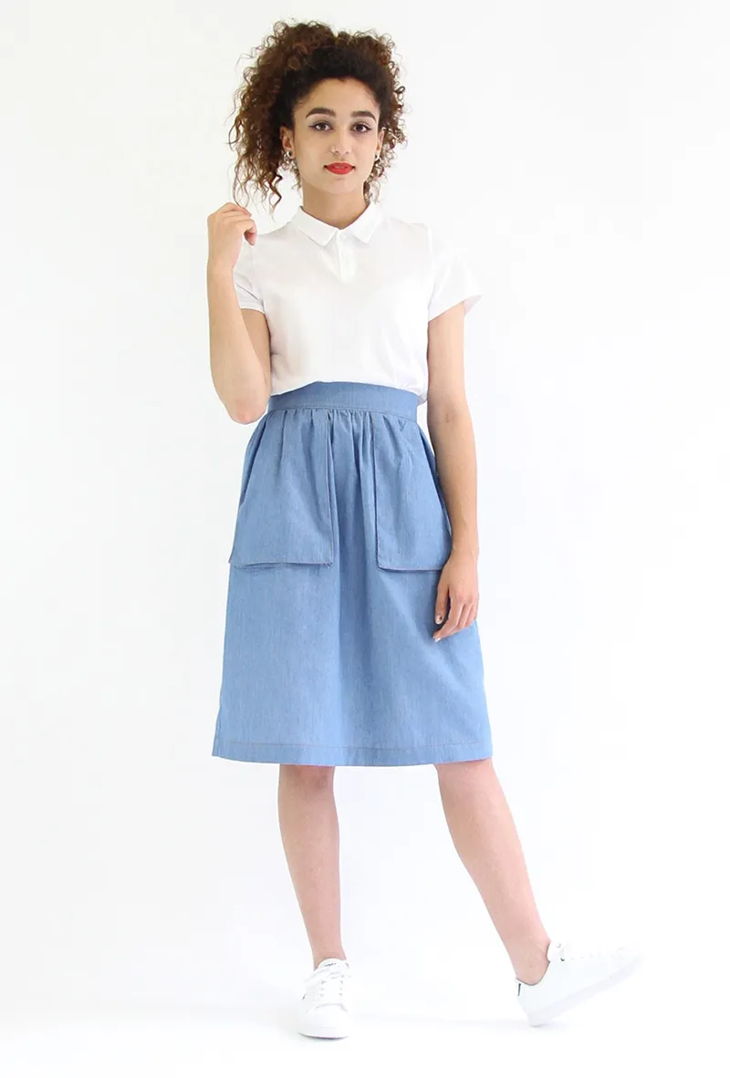 Pocket skirt sewing pattern