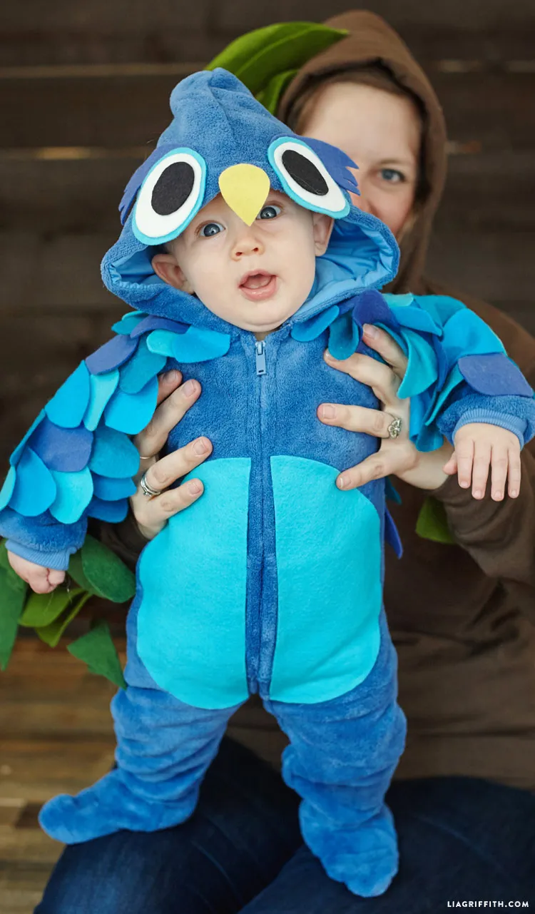 Baby owl Halloween costume by Lia Griffith