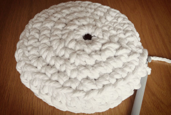 free crochet basket pattern step 7