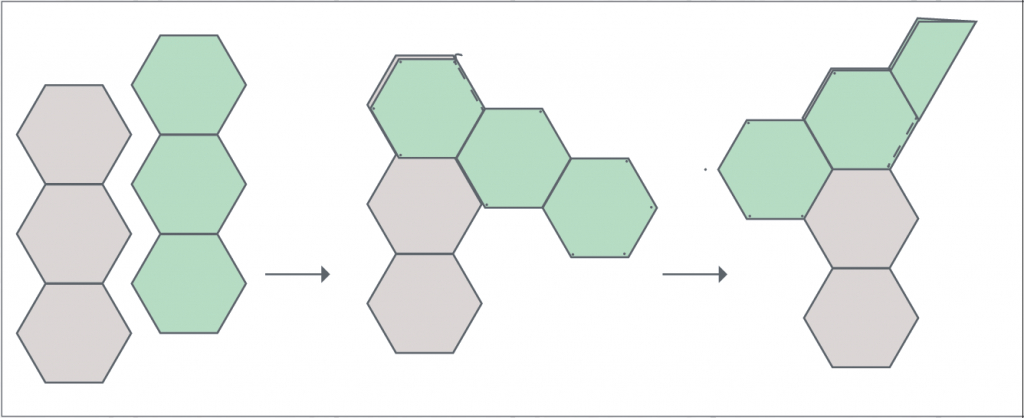 hexagon quilting tutorial step 5