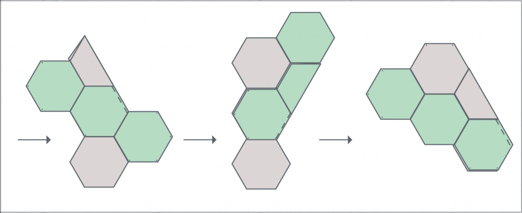 hexagon quilting tutorial step 6