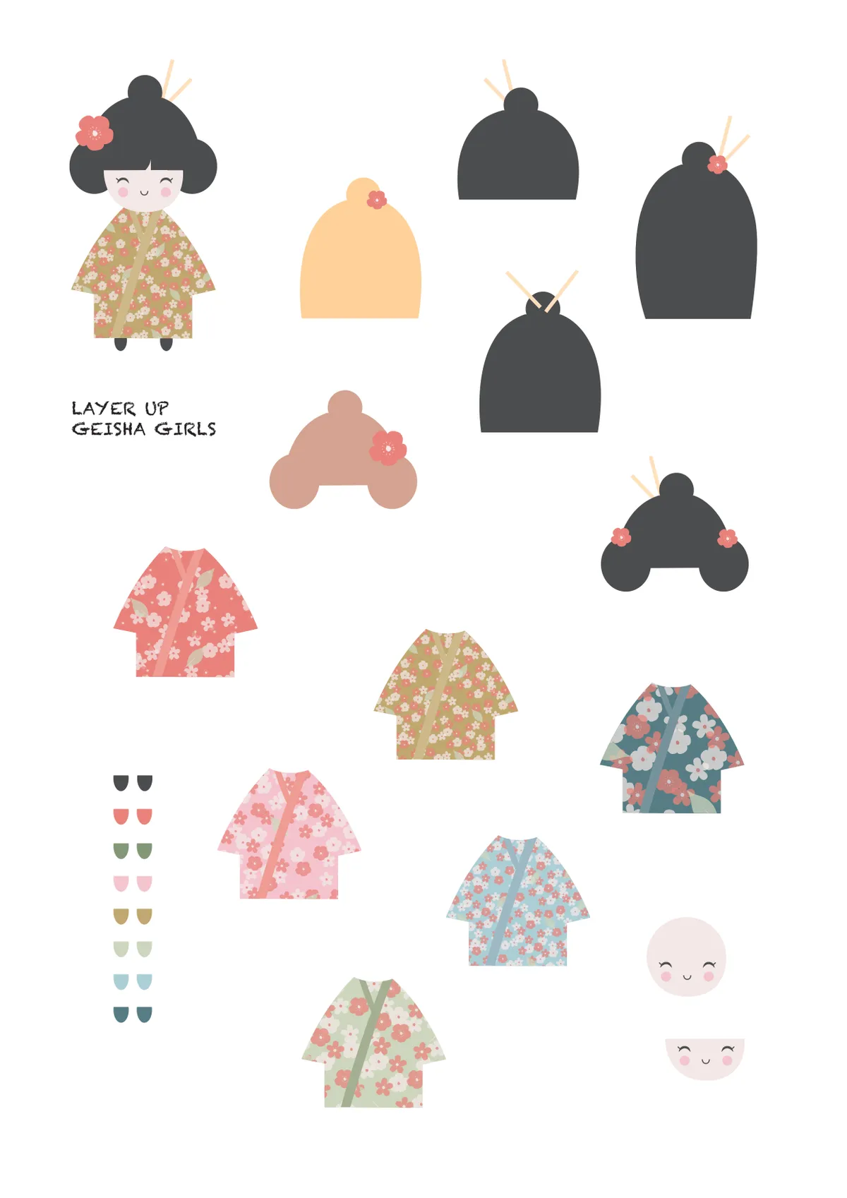 Free Japanese-themed printable papers 1