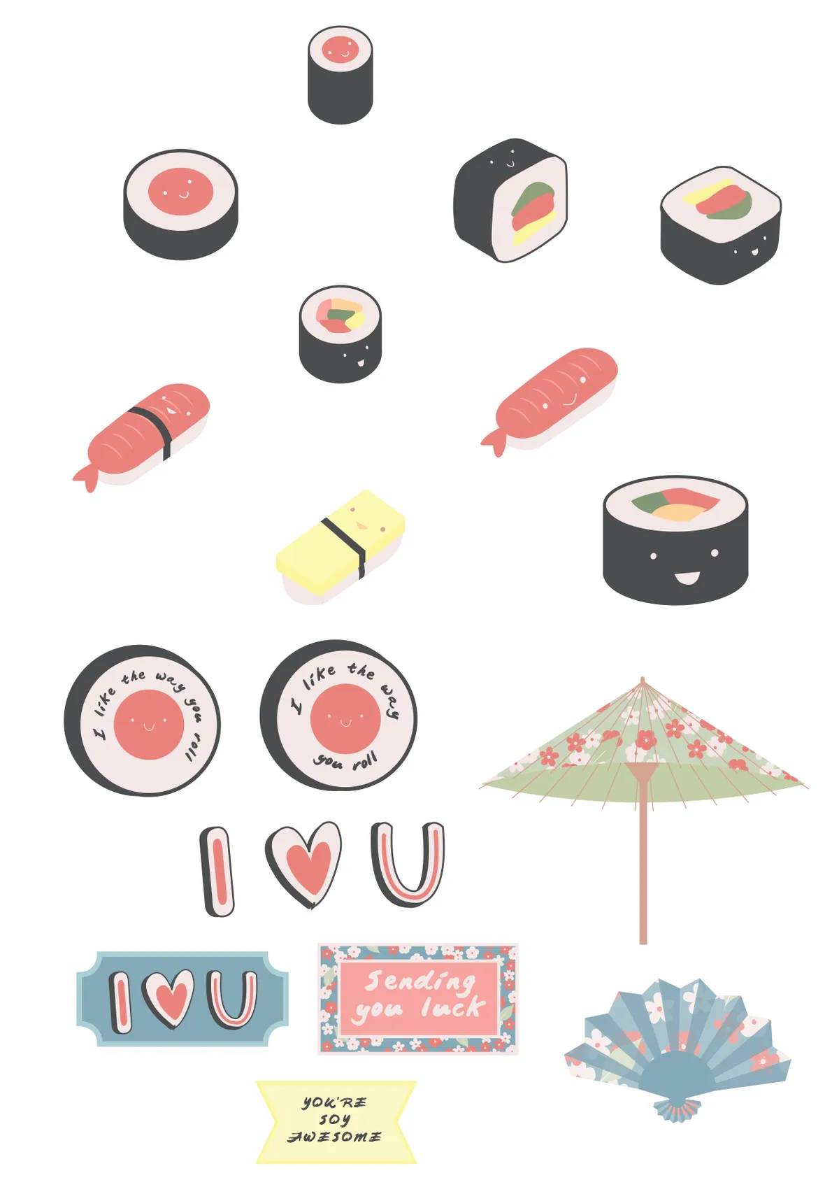 Free Japanese-themed printable papers 10