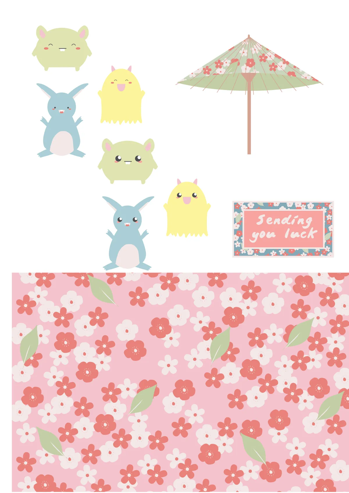Free Japanese-themed printable papers 7