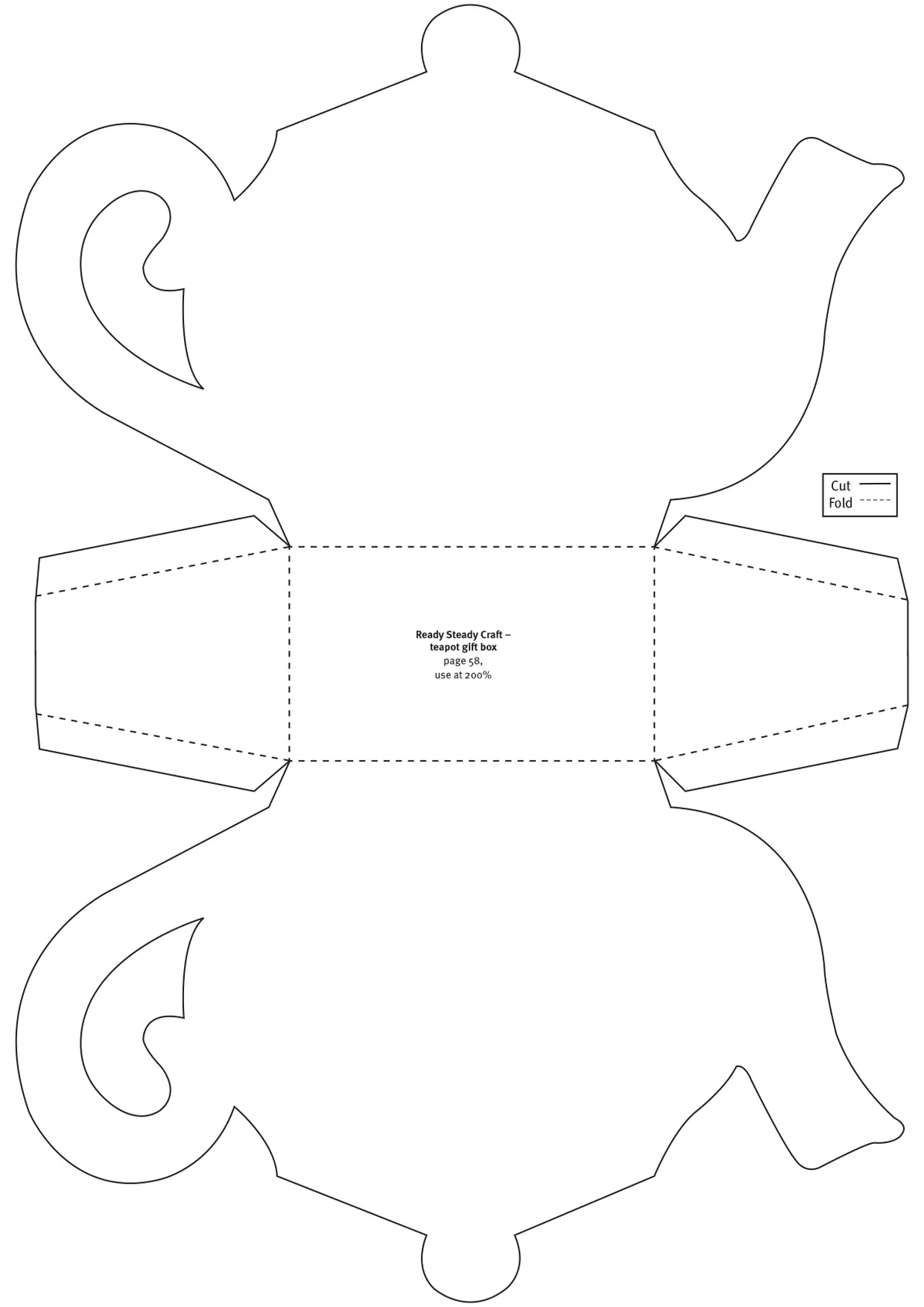 Free teapot gift box and stepper card templates 2