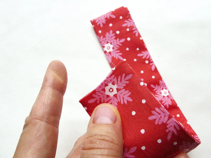 How to make fabric paper chains step 3