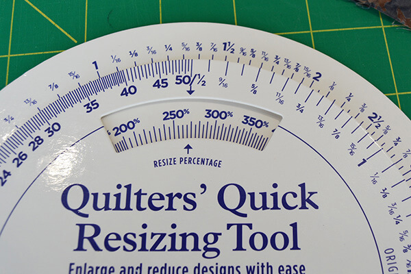 How to resize quilt blocks: set your scale