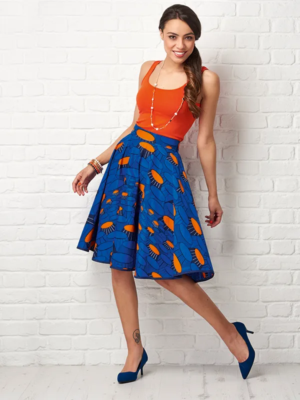 How to sew a wax print skirt