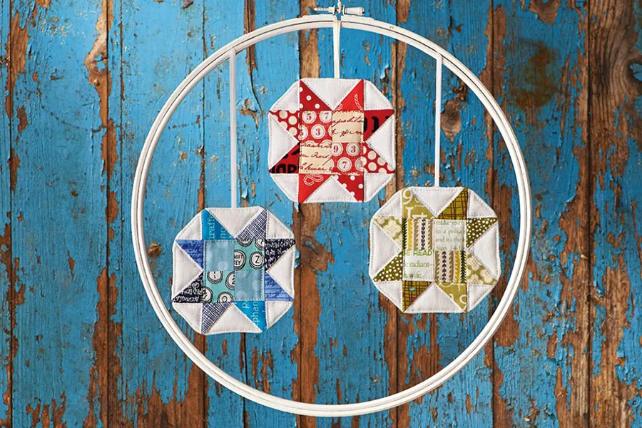 How to sew patchwork decorations