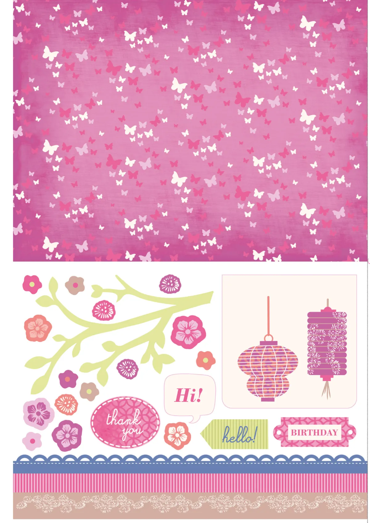 Japanese Dreams patterned papers 03