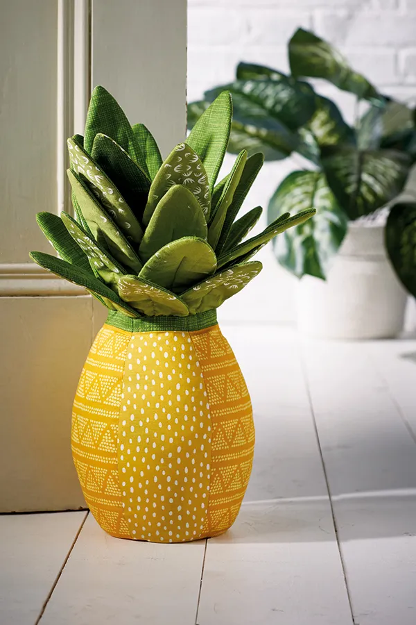 Pineapple doorstop sewing pattern