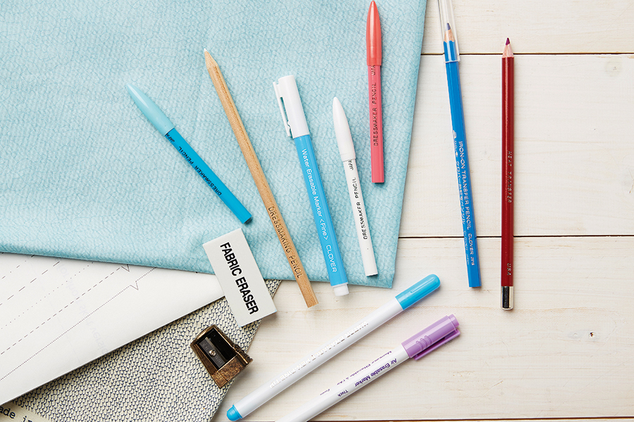 Sew Easy Blue Wipe Off Fine Line Fabric Marker Pen