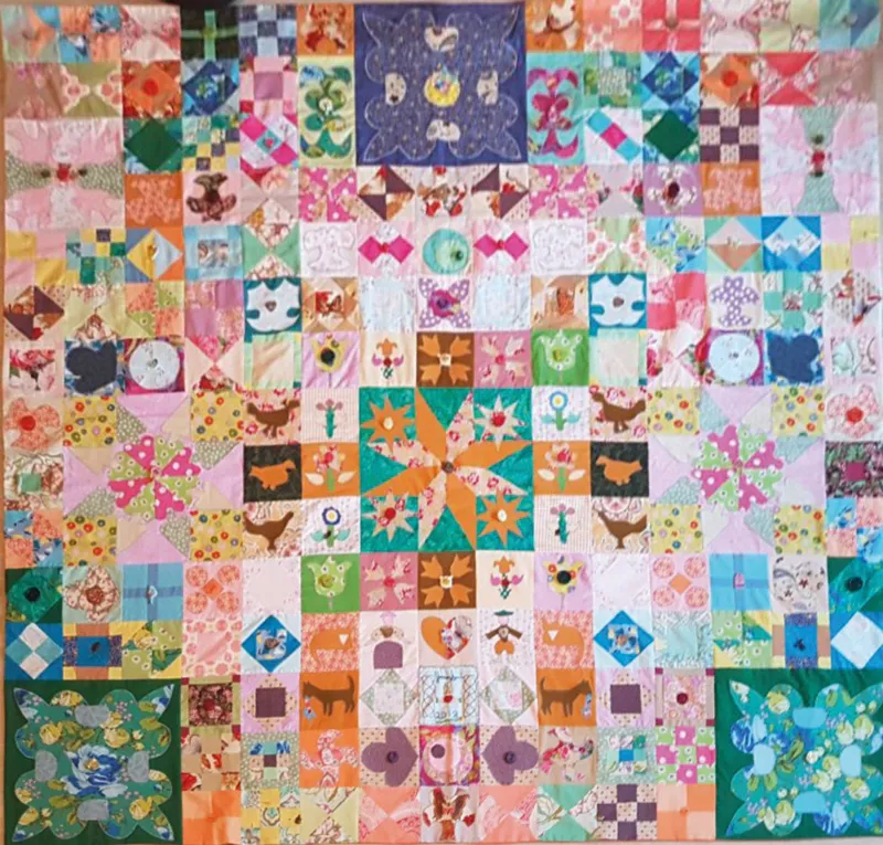 Silk Coverlet Reproduction Quilt Yvonne Lynch
