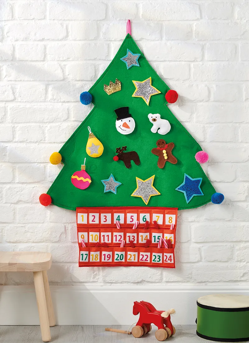 Christmas tree advent calendar