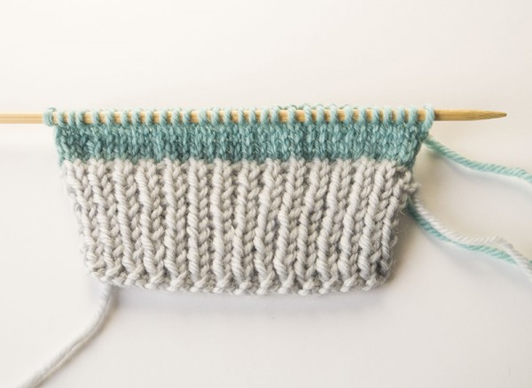 easy mitten knitting pattern step 2