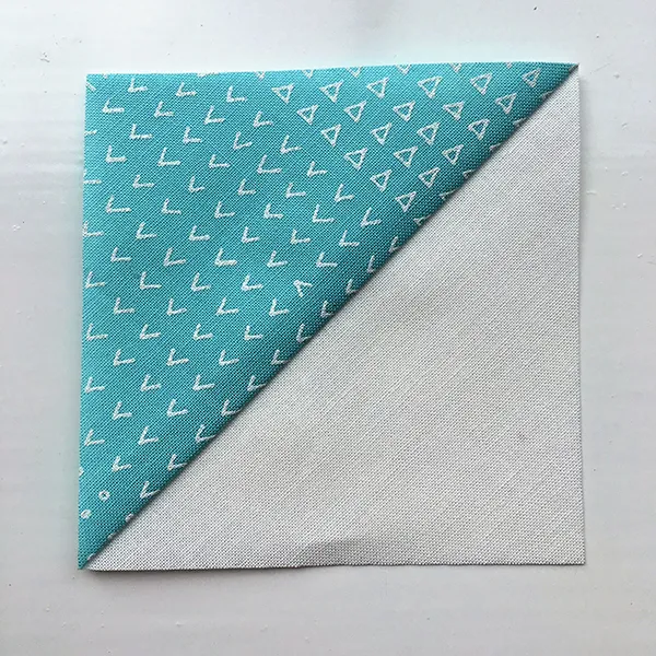 Free modern mini quilt pattern step 6