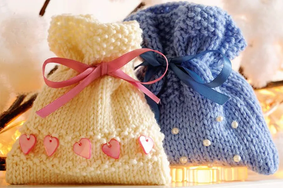 Free gift bags knitting pattern