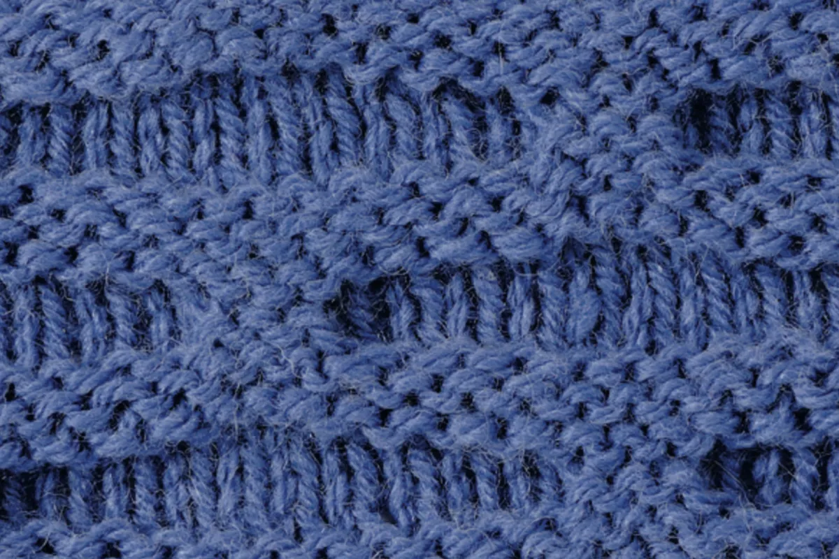 slip stitch knitting Honeycomb Stitch Pattern