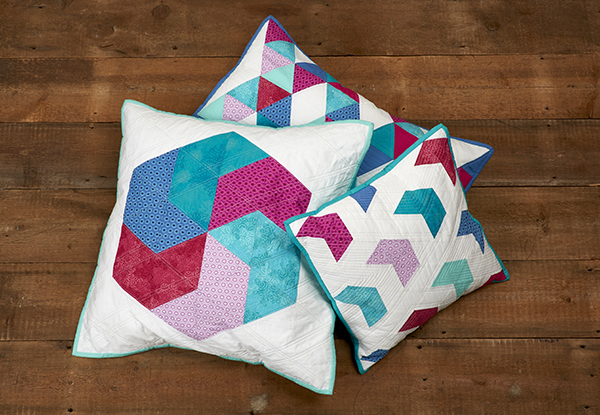 How to make a triangles patchwork cushion