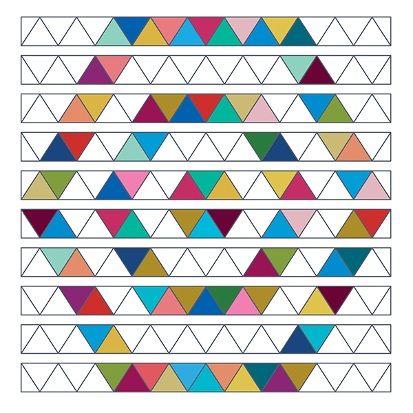 How to make a triangles quilt