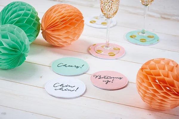 How to make coasters party craft ideas